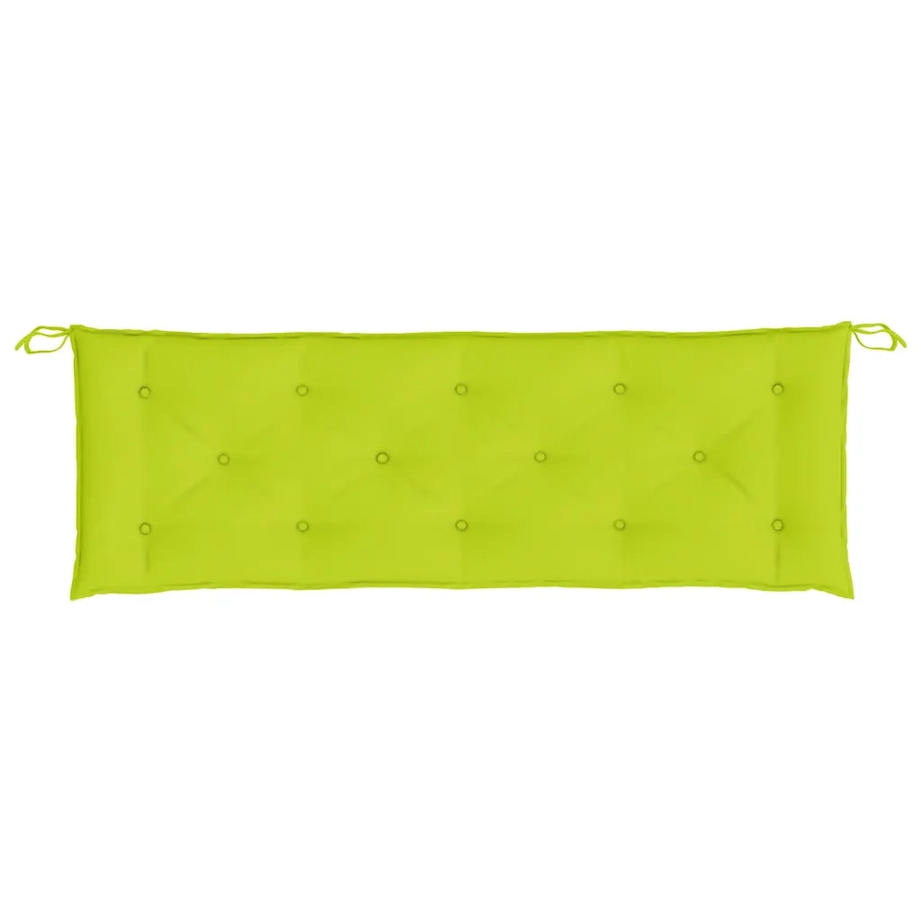 Cuscini per Panca 2 pz Verde Brillante 150x50x7 cm Tessuto Oxford 361708