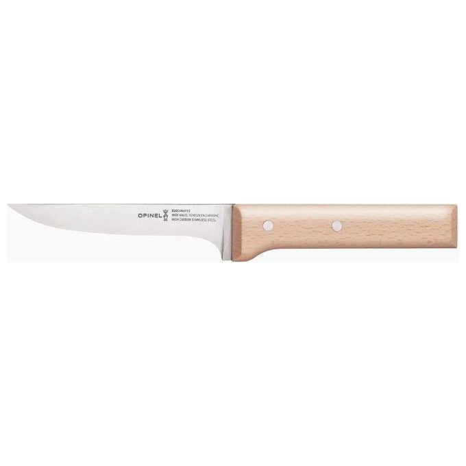 OPINEL 1822 Paralle'le Coltello da Disosso per Carne e Pollame Lama 13 cm in Acciaio Inox X50CrMoV15 Manico in Legno di Faggio colore Marrone