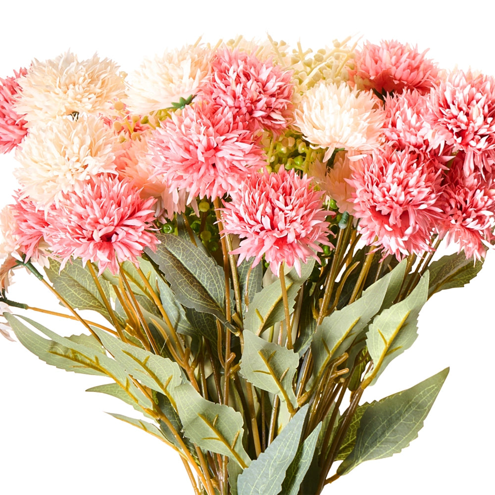 Bouquet di fiori artificiali rosa Decorazione finta 60 cm Decorazione da tavolo fatta a mano Soggiorno Sala da pranzo