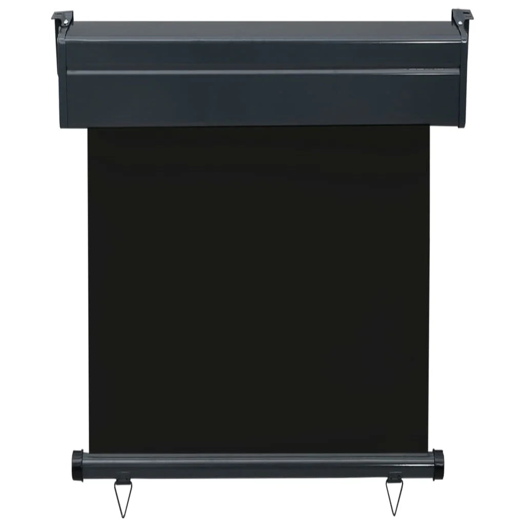 Tenda da sole laterale retrattile/schermo protettivo per patio giardino terrazza balcone 60 x 250 cm nero 02_0007036