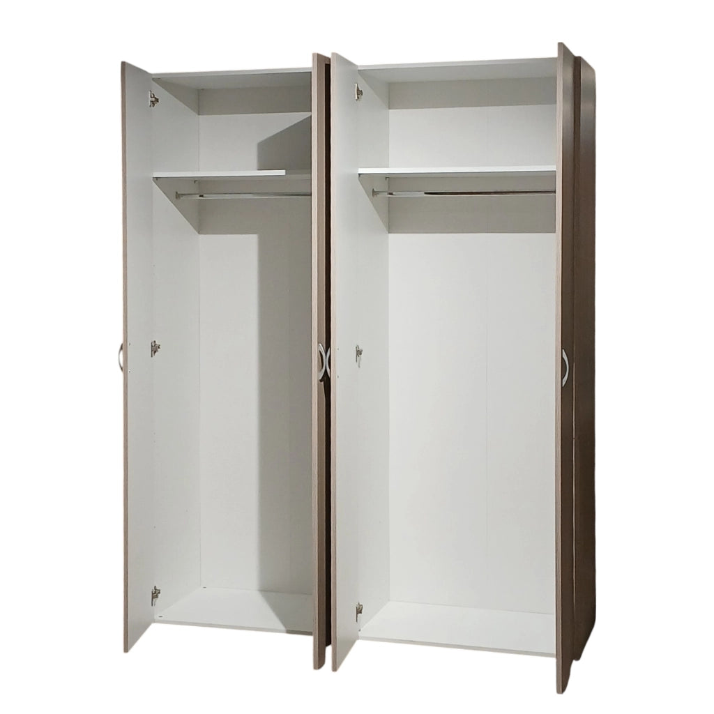 ARMADIO SIMPLI 4 ANTE OLMO 164X54XH211CM.