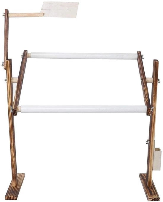 Bordura con Stabilizzatore in Legno Antico - Regolabile - Quadro da Avere per Avere - Supporto da Scrivania per Quadro da Avere - Base Stabile - Regolabile su 360 Gradi