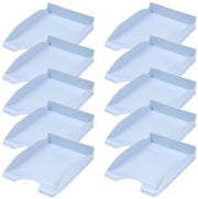 Borsa Postale Standaard/Blu Pastello/10 Unità - A4 / Borsa Postale Moderna e Ripiegabile Cassetta/Burella/Polistirolo
