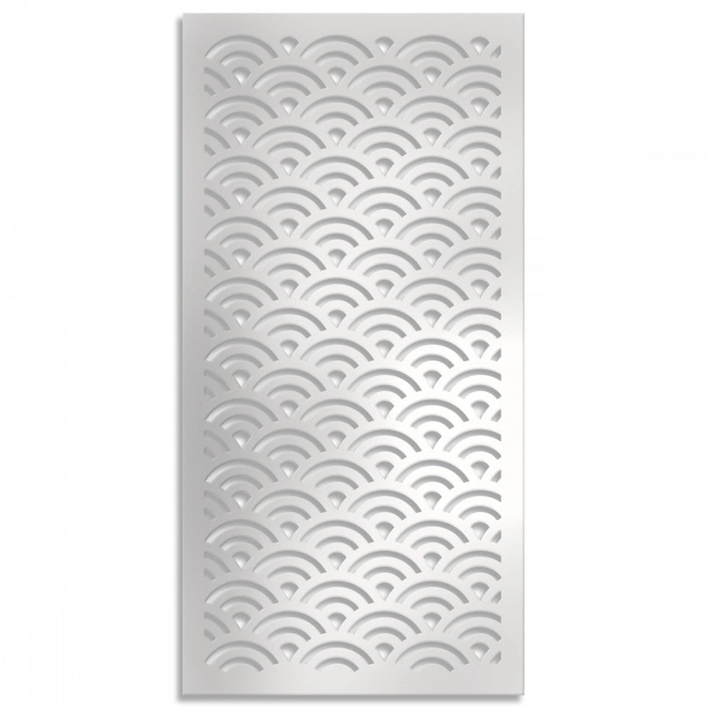 SUNNY - Pannello in PVC traforato - Parasole Misura: 73x148 cm, Colore: bianco