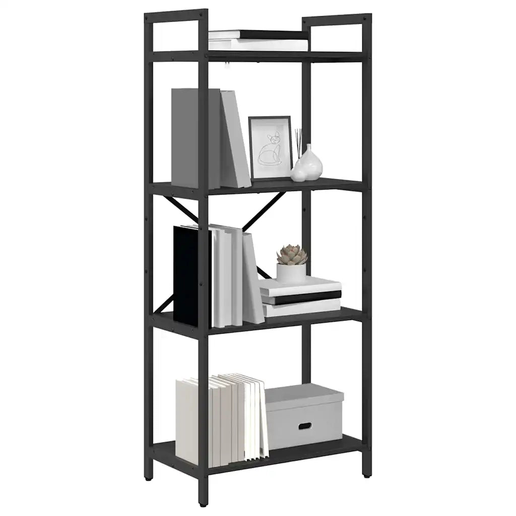 Libreria Rovere Nero 56 x 34 x 133,5 cm Legno multistrato 883868