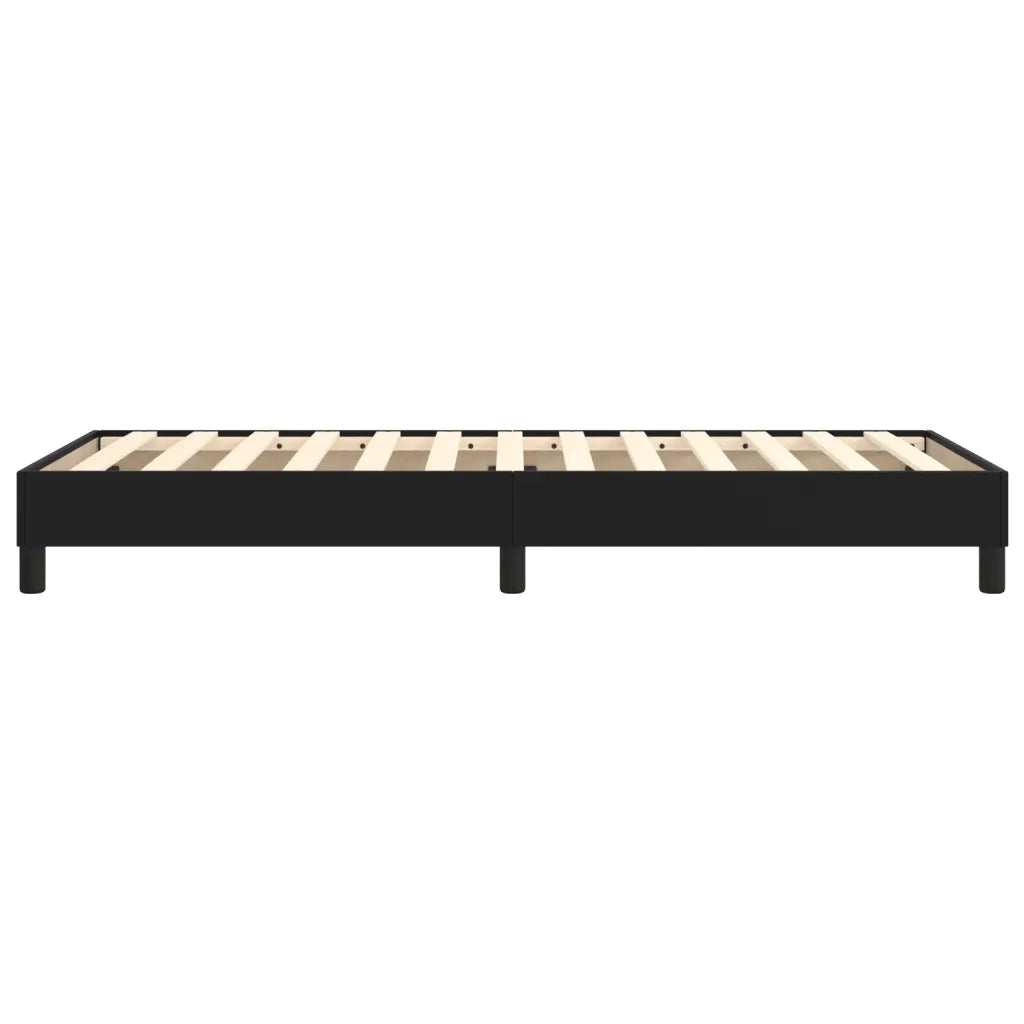 Struttura Letto a Rete a Molle Nero 90x200 cm in Similpelle 3120676