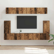 Set mobile TV 5 pcs Legno vecchio Legno multistrato