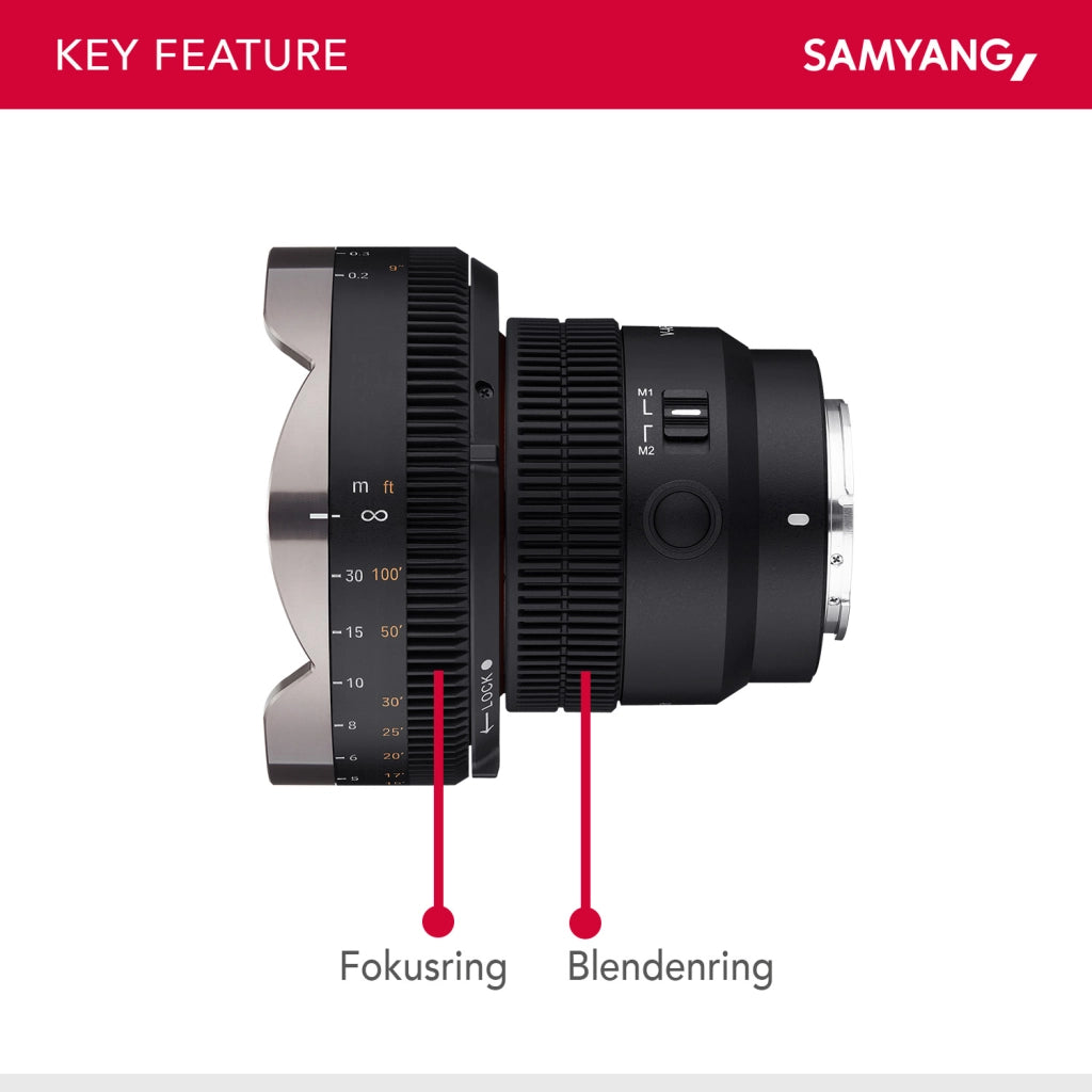MF Adattatore per obiettivi video V-AF - messa a fuoco manuale precisa con una corsa di messa a fuoco fino a 300°, compatibile con il matte box D95, ideale per le produzioni cinematografiche