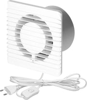 Ventilatore per Bagno Silenzioso per Ventilazione Efficiente | Montaggio a Parete 140 m³/h