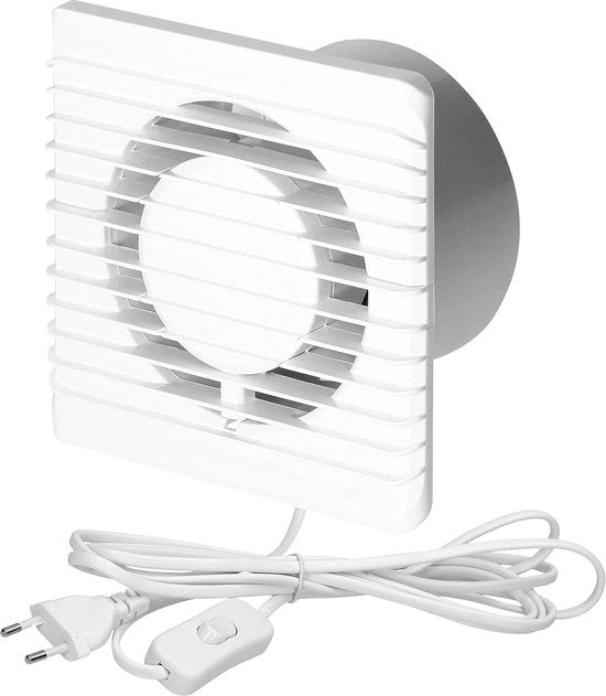Ventilatore per Bagno Silenzioso per Ventilazione Efficiente | Montaggio a Parete 140 m³/h