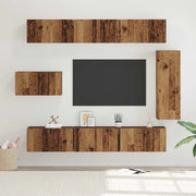 Set mobile TV 8 pcs Legno vecchio Legno multistrato 3393132