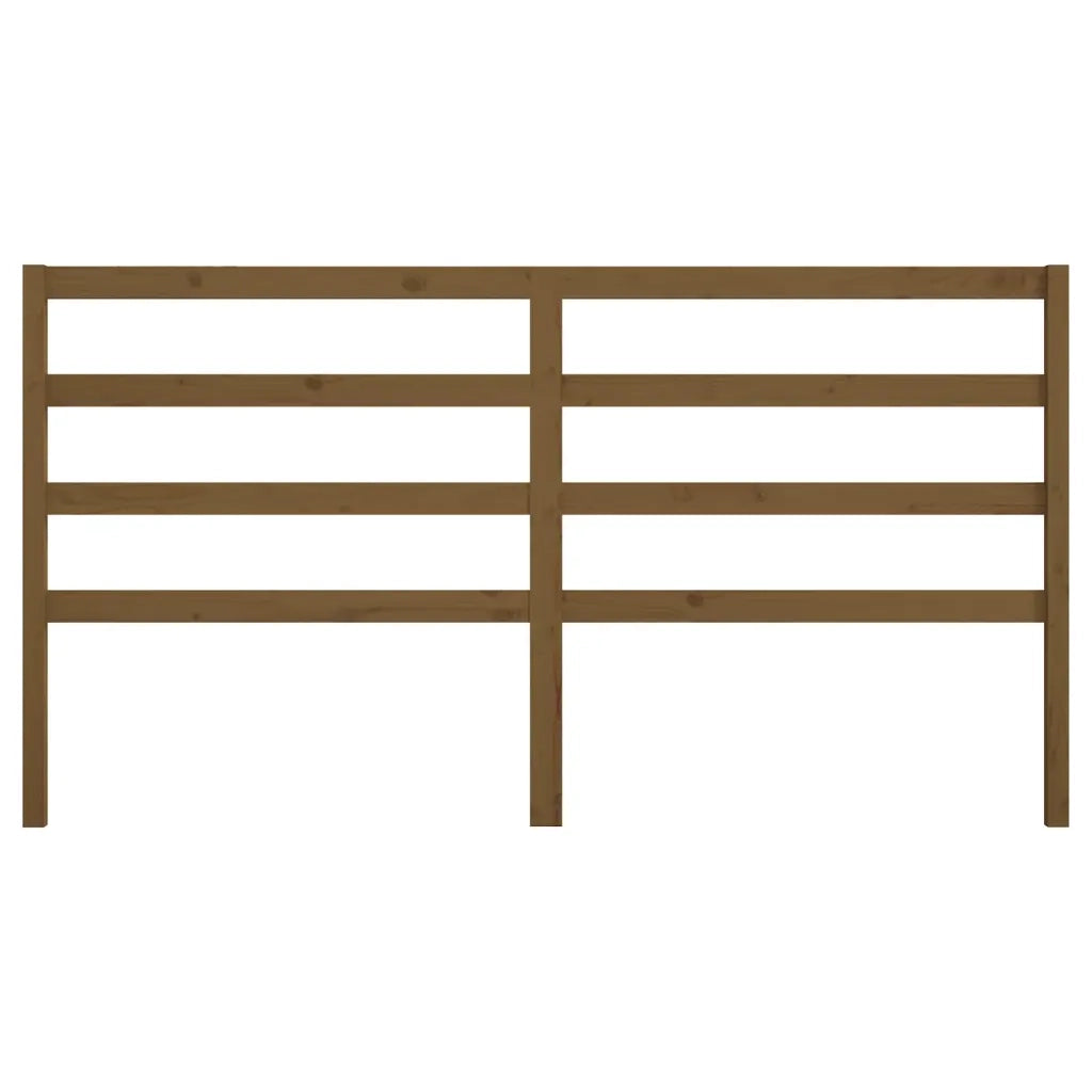 Testiera per Letto ambra 206x4x100 cm in Legno Massello di Pino 817663