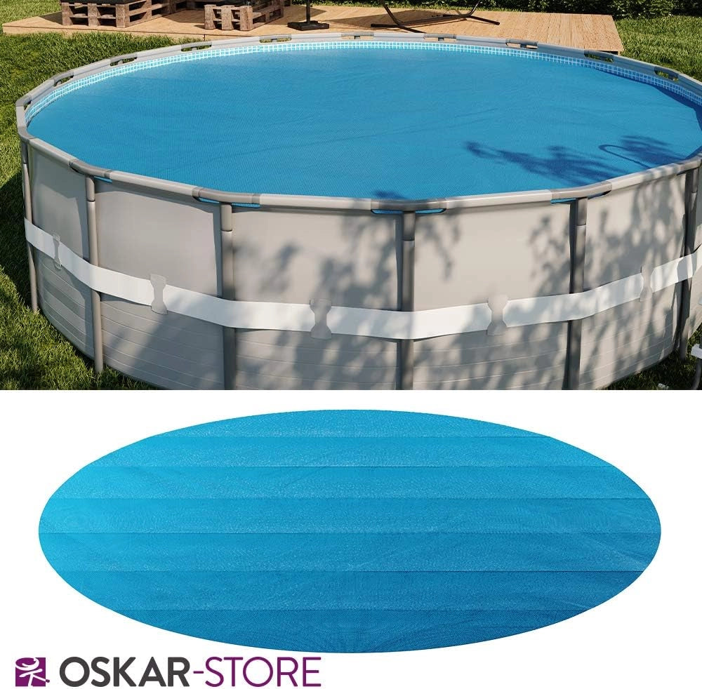 ok-living Telo Termico Piscina, Blu, 457 cm, per ridurre l’evaporazione e la dispersione di Calore
