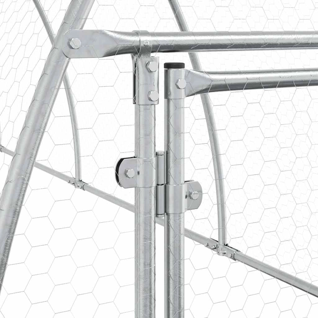 Gabbia per polli Silver 600 x 105 x 120 cm in acciaio zincato Silver 02_0041672