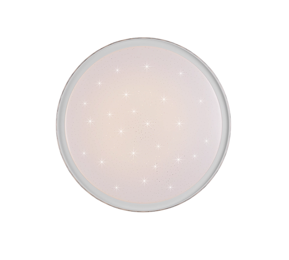 Plafoniera LED cielo stellato, metallo, cristallo, D 40 cm, Varda
