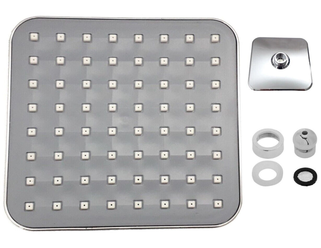 Soffione doccia x bagno quadrato moderno effetto pioggia 15 x 15 CM Art. 59161