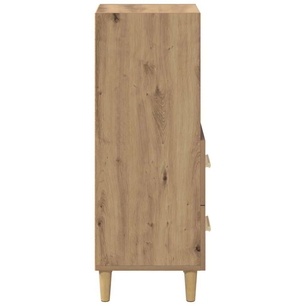 Credenza | Madia | Buffet da pranzo | Armadio da pranzo rovere artigianale 34 x 34,5 x 90 cm Legno multistrato