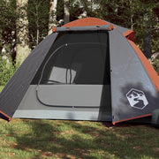 Tenda da Campeggio a Cupola 2 Persone-Tenda per Escursionismo Arancione Impermeabile 701198