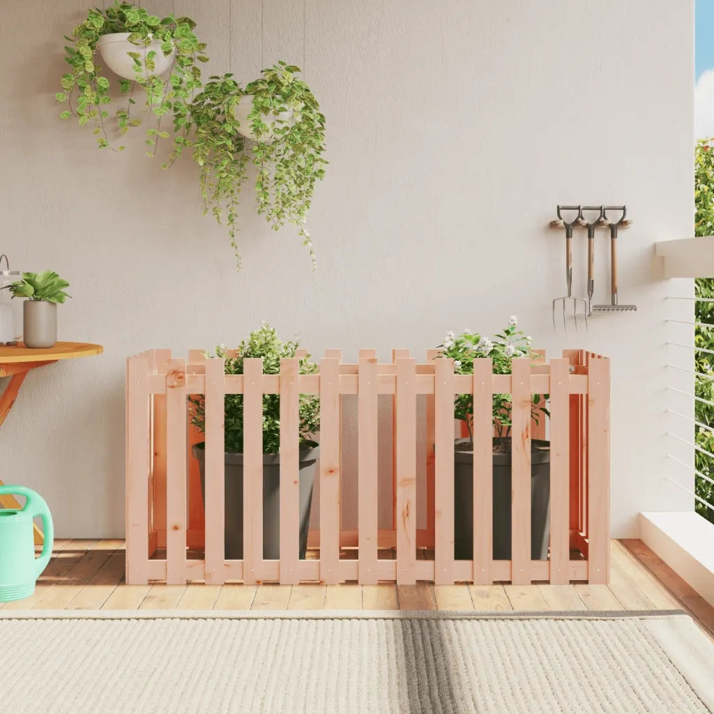 Fioriera | Cassetta per fiori | Vaso Rialzata Giardino Recinzione 150x50x70cm Legno Douglas