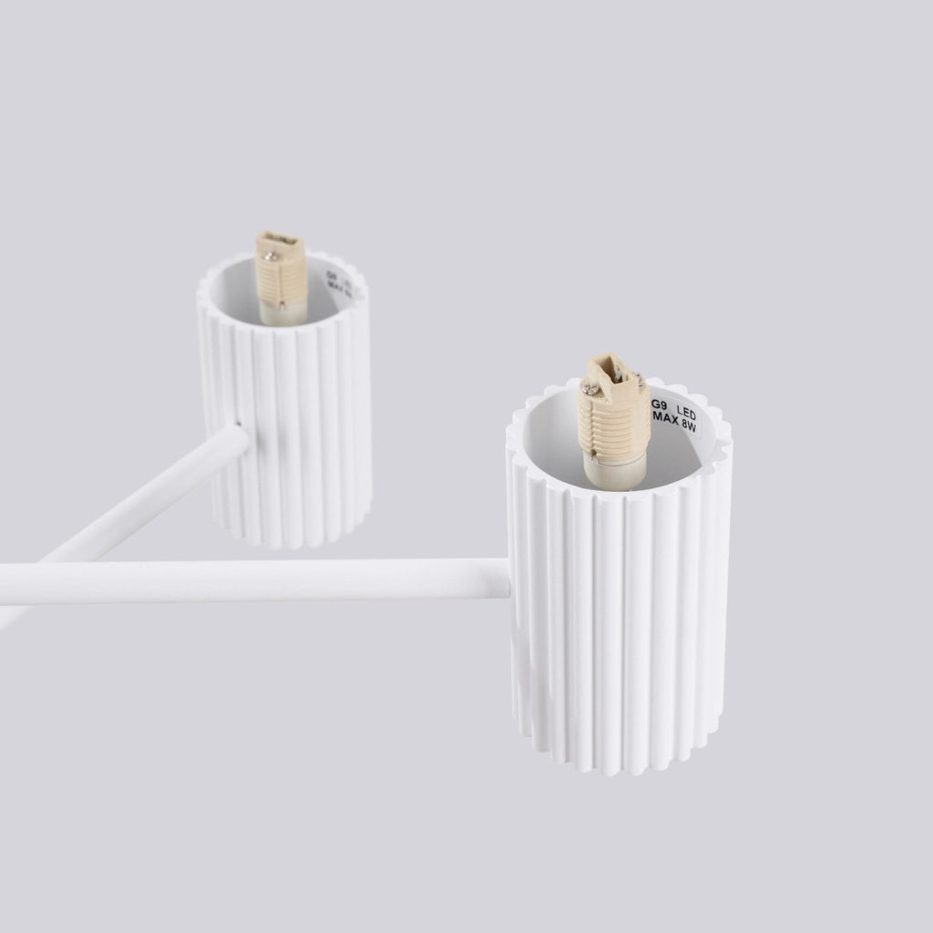 Lampadario moderno bianco sfere vetro 6xG9 SFERA Pure Lume