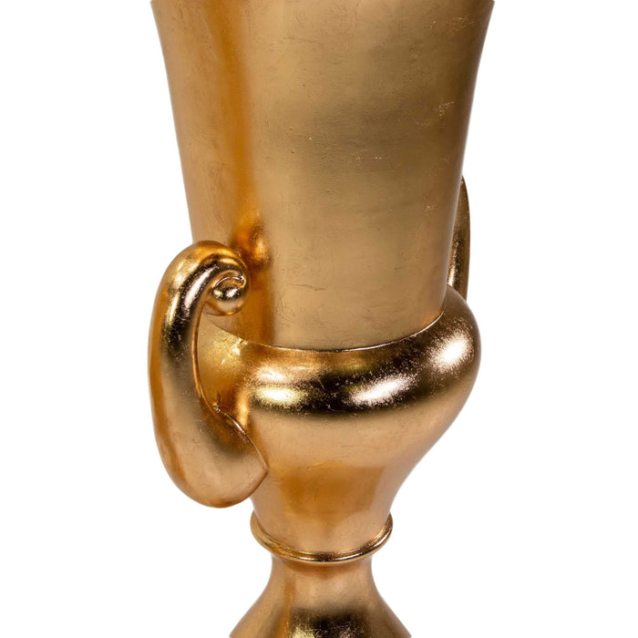 Portavaso resina oro lucido cm 51x51xh121