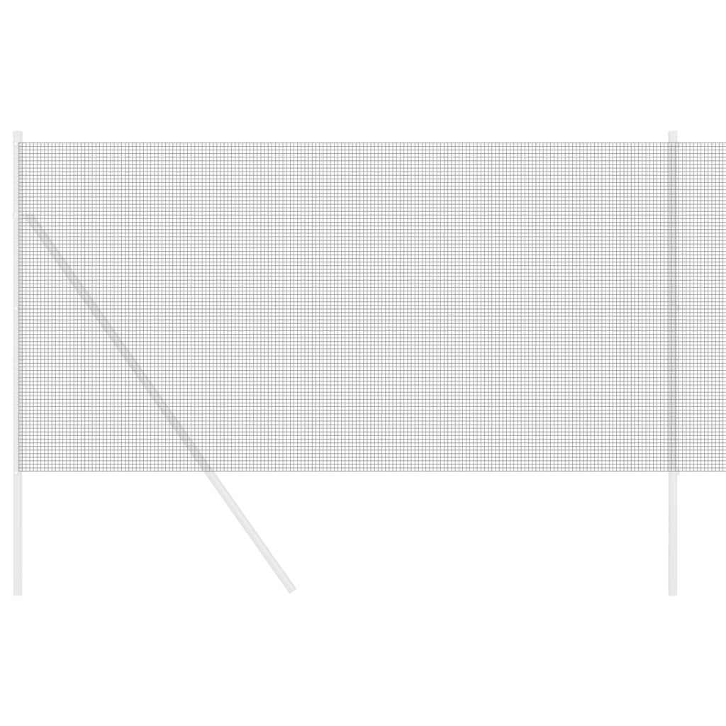 Recinto in Filo Saldato Grigio 1,2x25 m Acciaio
