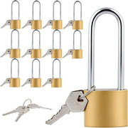 12 pezzi 38 mm sloti in acciaio con chiave per porte, casse da attrezzi e scuderie, slot sicuro e duraturo per uso all'aperto