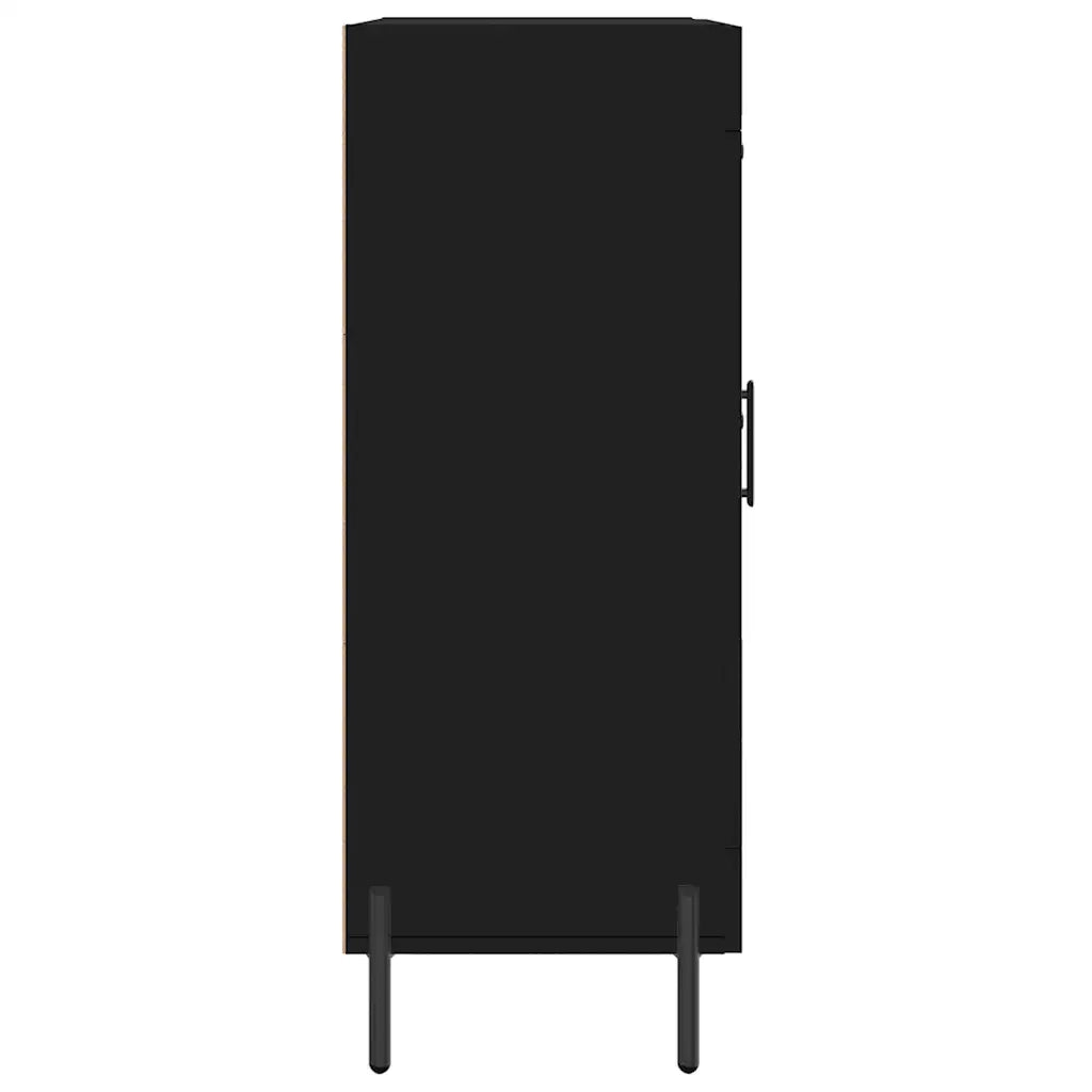 Credenza-Buffet-Armadio da cucina Nera 69,5x34x90 cm in Legno Multistrato 167273