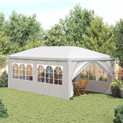 Tenda per Feste-Tenda Gazebo 3x6 m Bianca