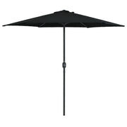 Ombrellone da Esterni con Palo in Alluminio 270x246 cm Nero