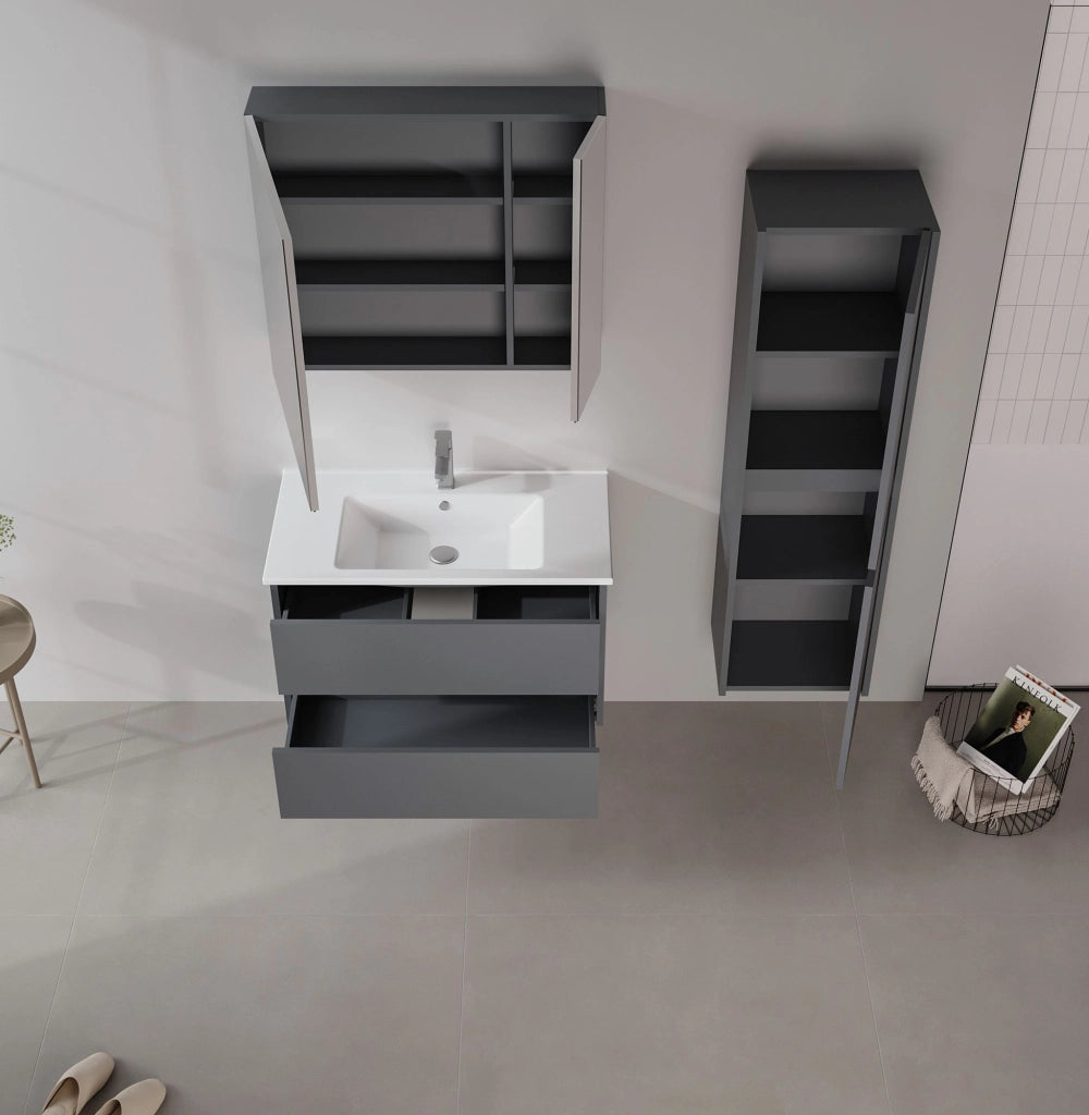Mobile lavabo "Side 85 v2" - 85 x 45 x 52 cm - Antracite opaco