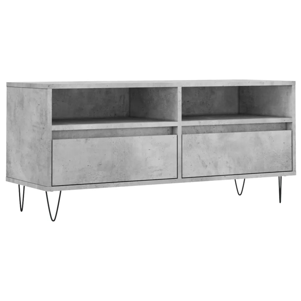 Mobile per TV | Armadietto TV | Mobile Porta TV Grigio Cemento 100x34,5x44,5 cm Legno Multistrato