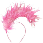 Accessorio per capelli - Fascia per capelli - Toupé retro - Fiore rosso - Accessorio donna - Adatto per feste - Comodo e duraturo
