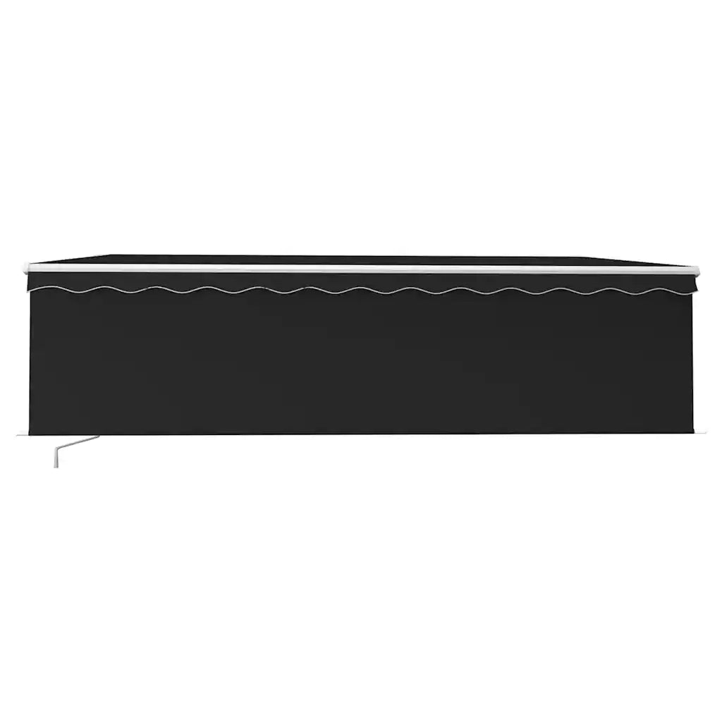 Tenda da Sole Retrattile Manuale con Parasole 5x3m Antracite cod mxl 61044