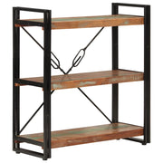 Libreria 3 Livelli 77x30x80 cm Legno Massello Recupero e Ferrocod mxl 104129