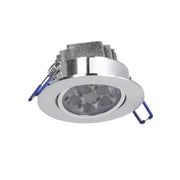 Faretto da incasso led orientabile con vetro opacizzato 5w 3000K luce calda