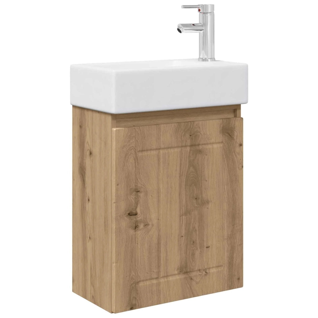 Mobile bagno con rubinetto Rovere Artigianale 889500