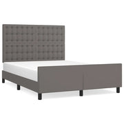 Letto matrimoniale | Letto per adulti | Giroletto con Testiera Crema 140x190 cm in Similpelle