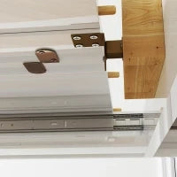 Tavolo da Pranzo Allungabile per 4-6 Persone con Pannelli a Ribalta, in Legno, 120-160x80x78 cm, Bianco