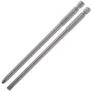 Trade Shop - Kit 2 Bits 150mm Gambo 1/4" 6.35mm Punta S2 Magnetica Croce Ph2 Taglio Sl6 57251 -
