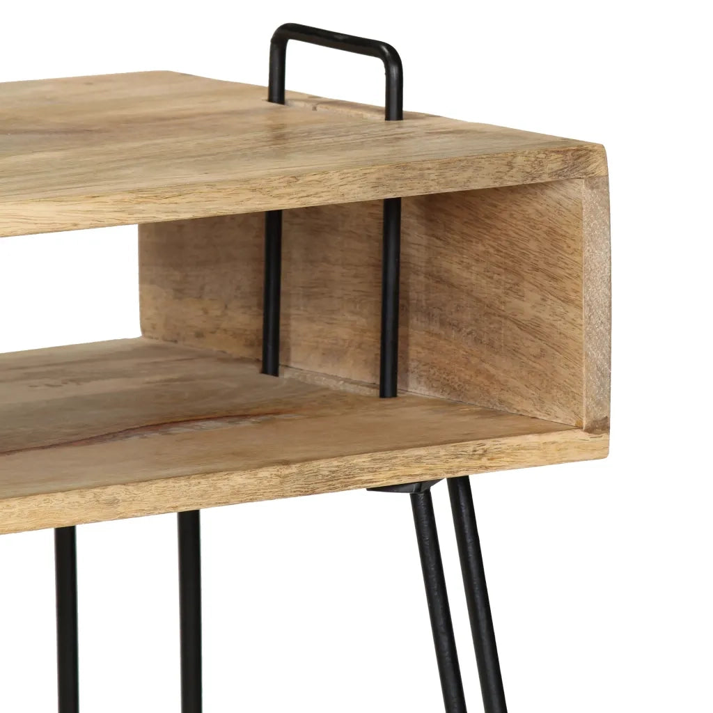 Tavolo Consolle in Legno Massello di Mango 115x35x76 cm 246022