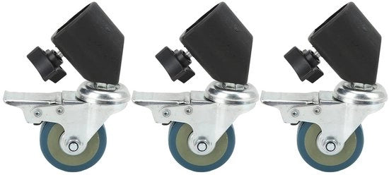 Set di Tre Rulli con Frizione - Rulli con Frizione per Fotografia - Rulli 22 mm - Rulli per Supporto per Macchina Fotografica - Ottimale Maneggevolezza - Rulli con Frizione