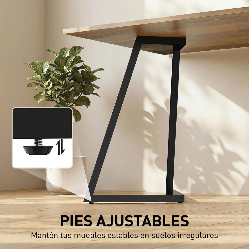 Gambe per Tavolo ¨C Xylo ¨C Metallo Nero Industriale 43x3x72 cm
