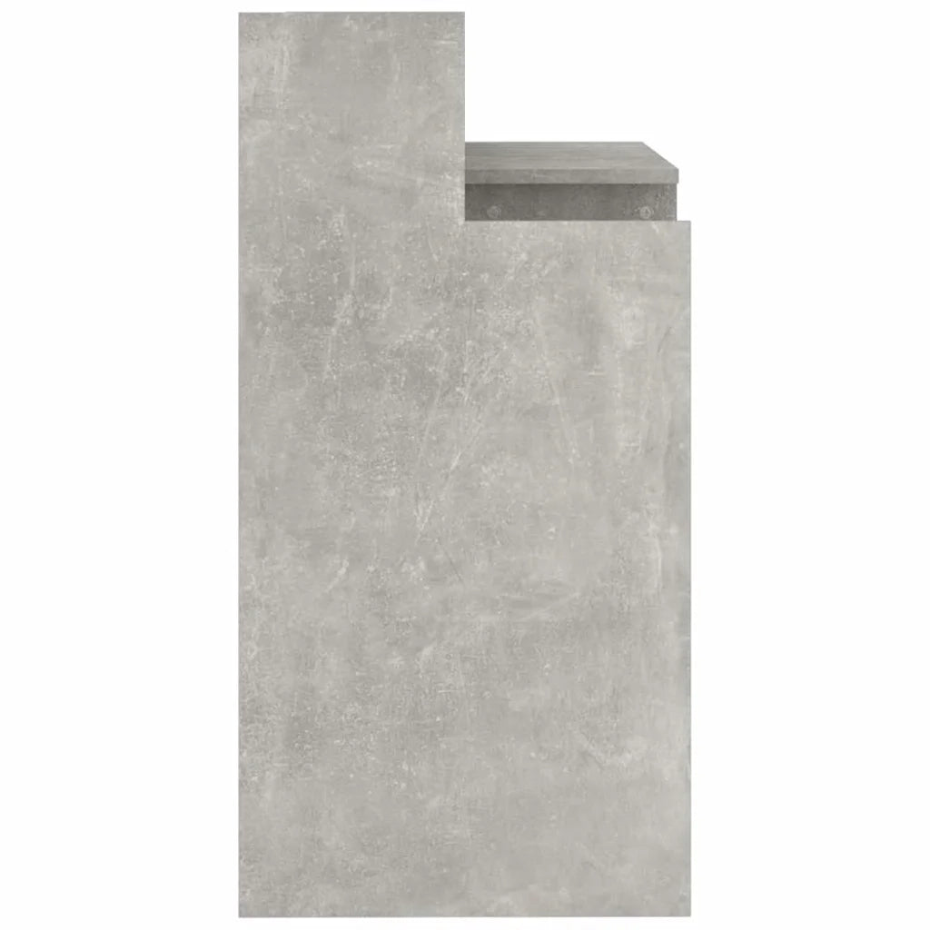 Scrivania con Luci LED Grigio Cemento 97x45x90cm in Multistrato 805556