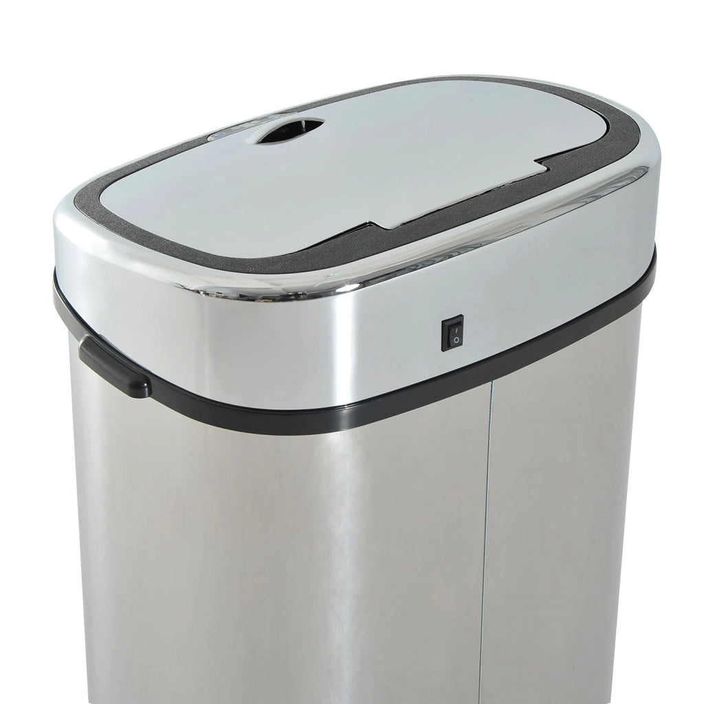 Pattumiera Automatica con Sensore 68L ¨C Xylo ¨C Acciaio Inossidabile Impermeabile Argento