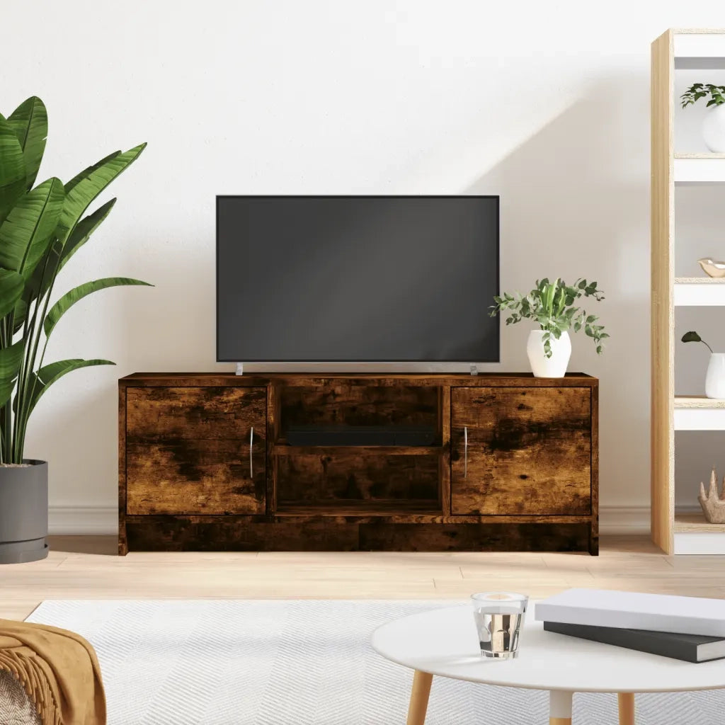 Mobile TV | Armadietto TV | Mobile Porta TV Rovere Fumo 102x30x37,5 cm in Legno Multistrato