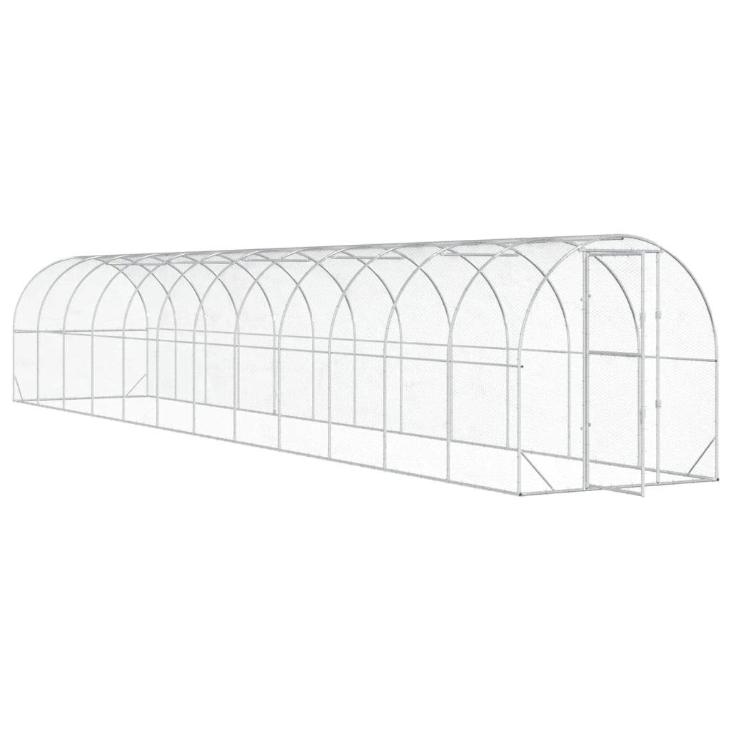 Pollaio Argento 1200 x 200 x 200 cm Acciaio zincato 3434680