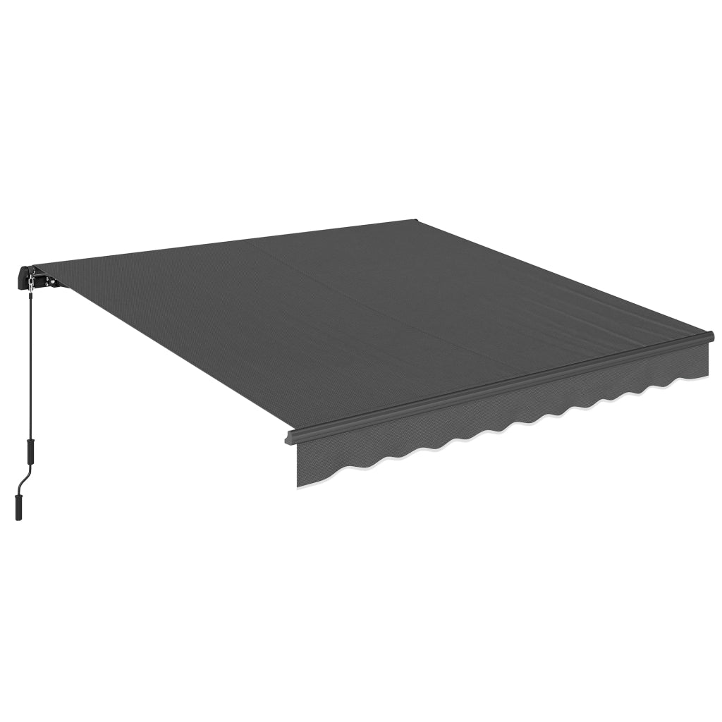 Tenda da giardino retrattile ¨C zephmum ¨C grigio 3.5x3m
