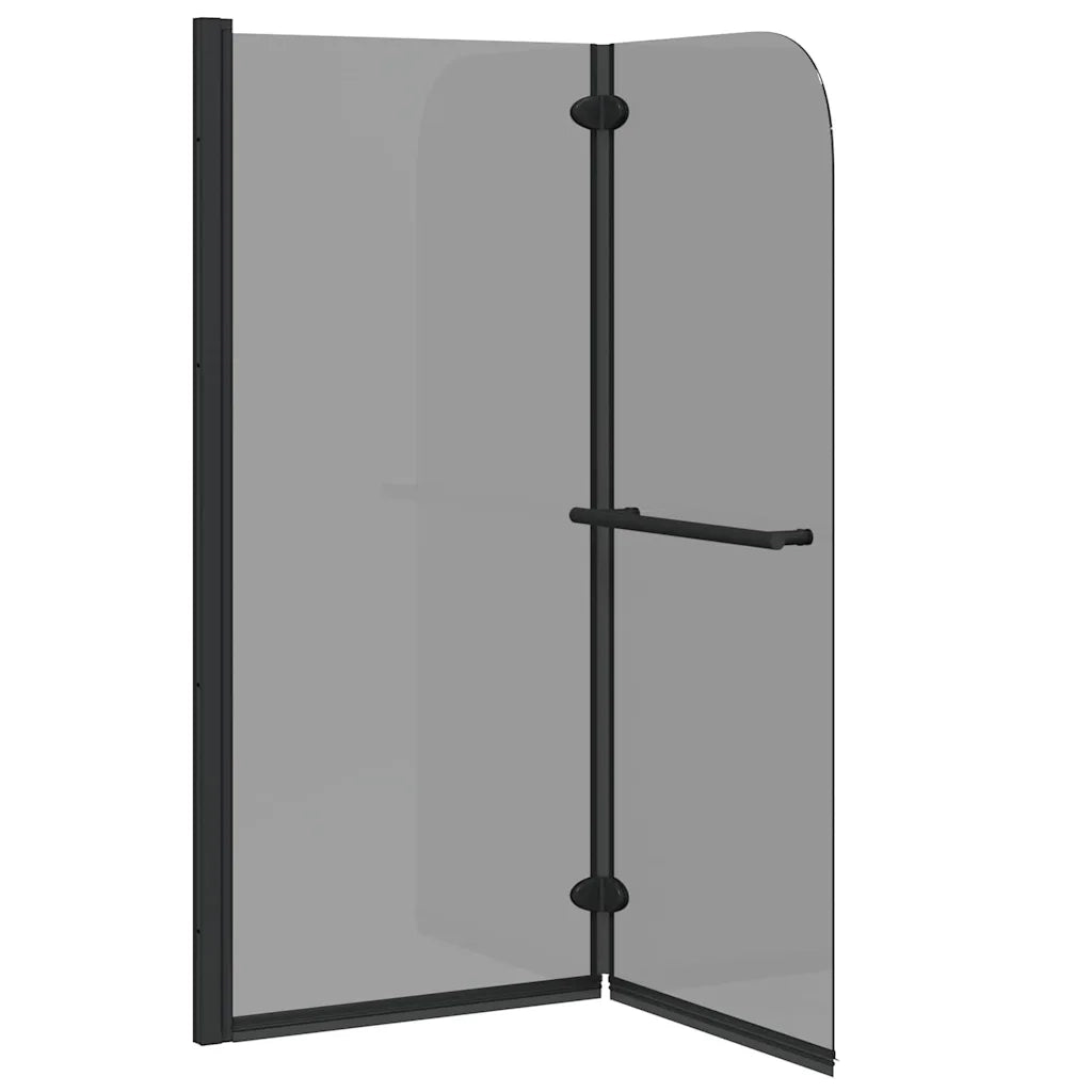 Involucro Doccia Nero 95 x 140 cm Vetro ESG e Alluminio 42018546