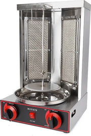 Macchina Grill a Gas Verticale - 3000W - Macchina per Döner Rotante - Kebab - Gyro - Macchina Grill per Commerciale e Casa.
